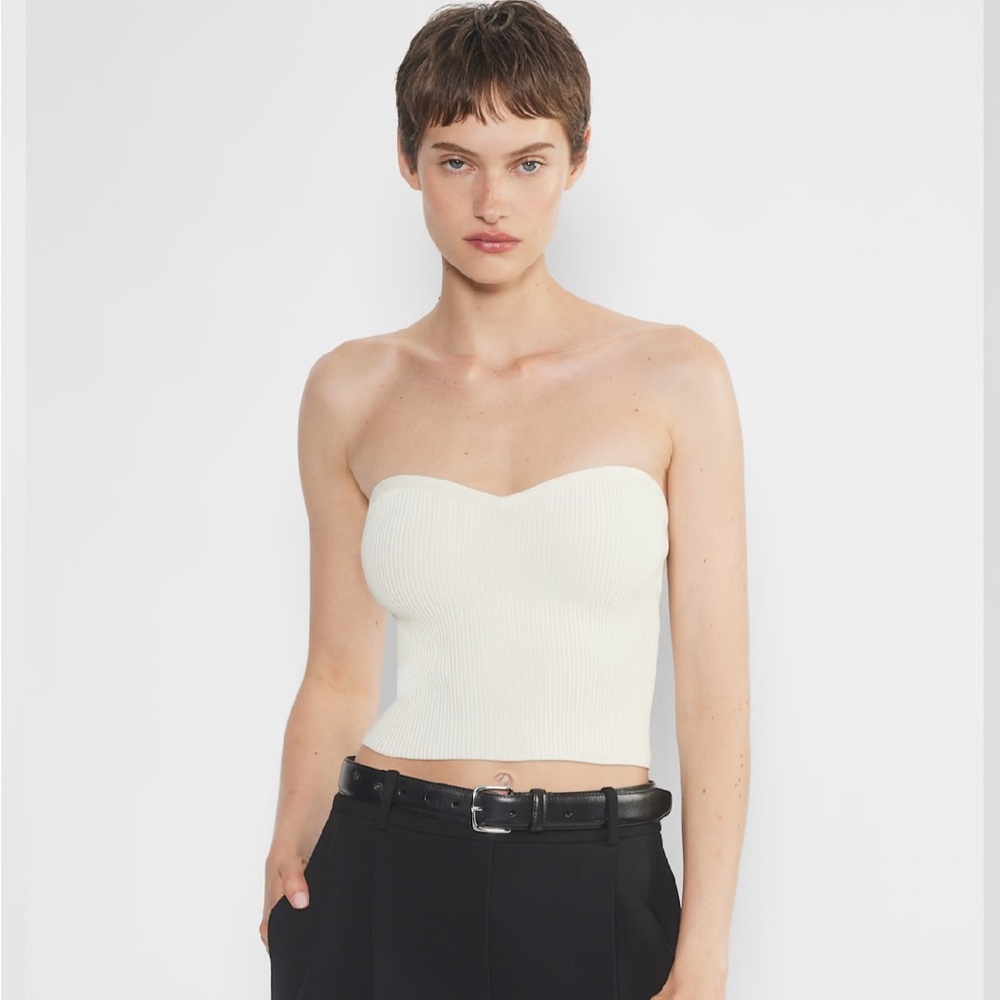 Aritzia Babaton Sculpt Knit Sweetheart Tube Top size M